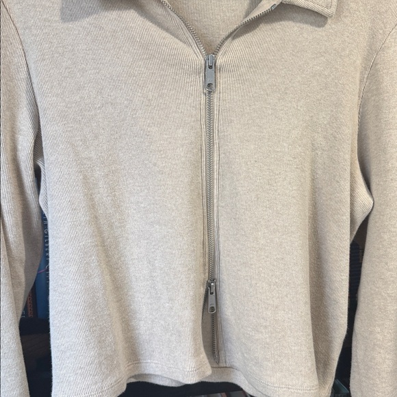 Madewell Ribbed Zip-Front Tee - Picture 4 of 7